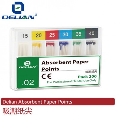 厂家批发正品医用牙科材料 齿科耗材吸潮纸尖绿色环保量大从优
