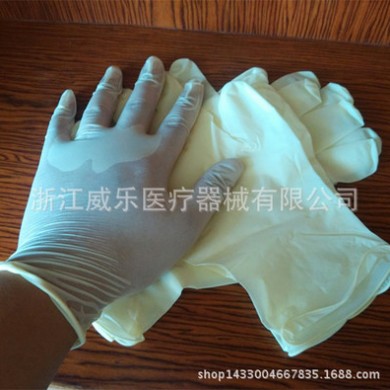 外贸出口 中号4.8g一次性医用耗材 中号乳胶有粉检查手套 防油污