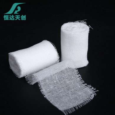 恒达厂家直销批发零售一次性医用耗材品质保障棉材质医用纱布绷带