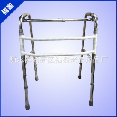 批发不锈钢助行器 老年人助步器 拐杖 医疗器械 可折叠调节助行器