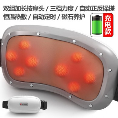 腹部按摩器仪揉肚子神器肠胃揉捏促进蠕动胀气揉腹机理疗加热家用