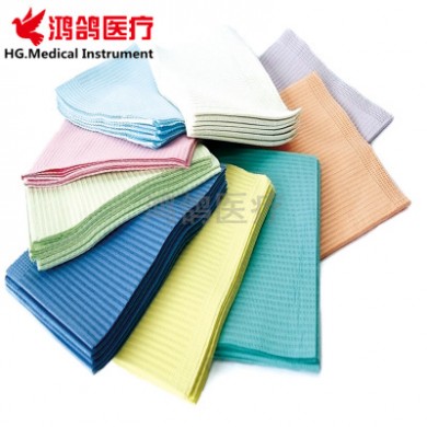 牙科一次性防水围巾垫巾一次口水巾铺巾围兜齿科耗材Dental Bibs