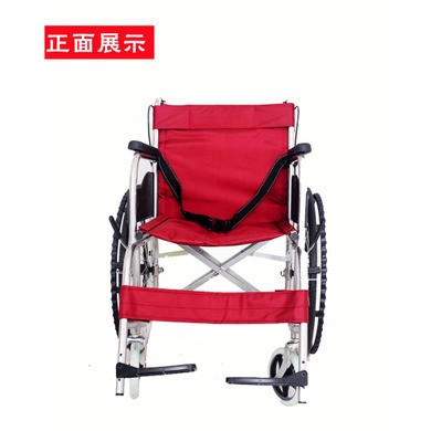 多功能轮椅手推车便捷式可折叠 残疾人轮椅车 折叠手动多功能轮椅