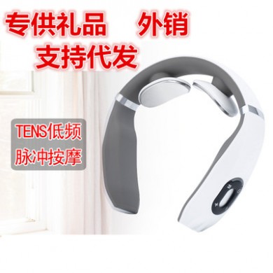 厂家直销加热颈椎按摩器电磁脉冲颈椎理疗仪多功能肩部颈部按摩仪