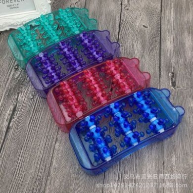 塑料小脚底按摩器 迷你足底按摩轮 10元店热卖足部脚底按摩轮