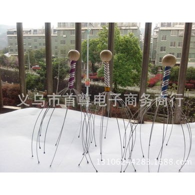 生发养发八爪鱼 按摩器头部 钢丝  按摩器 按摩爪 头皮按摩抓头器