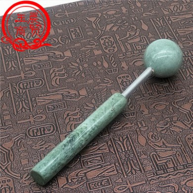 天然正品贵州翠玉美容滚轮按摩器舒缓器按摩轮敲打棒厂家直销