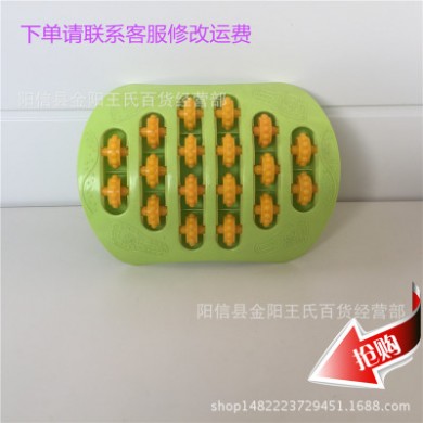 大号足底塑料按摩器 六排脚部 足底按摩滚轮六元跑江湖货源批发