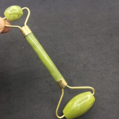 双轮玉石按摩车玉器按摩器滚轮脸摩手臂滚摩瘦脸健身器随身携带用