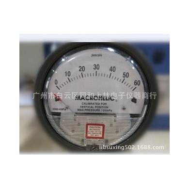 0-60P气体微压差表，塞尔瑟斯MACROHELI指针式压差表