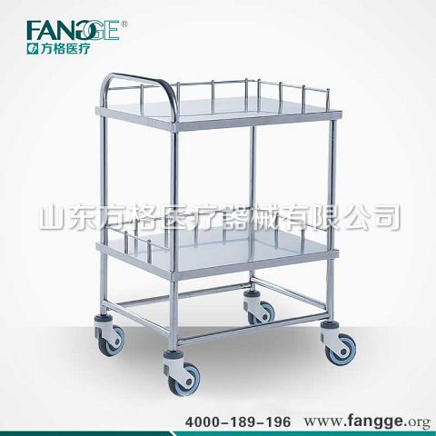高品质不锈钢仪器车批发 方格牌新款手推仪器车