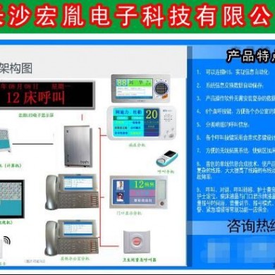 病房智能呼叫系统，医患对讲系统