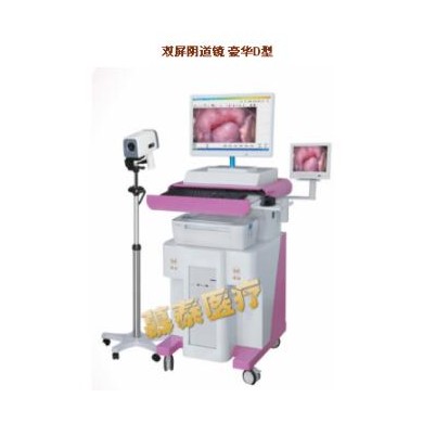 高清电子阴道镜（LJ-6000D型）（双屏推车豪华式）_简介