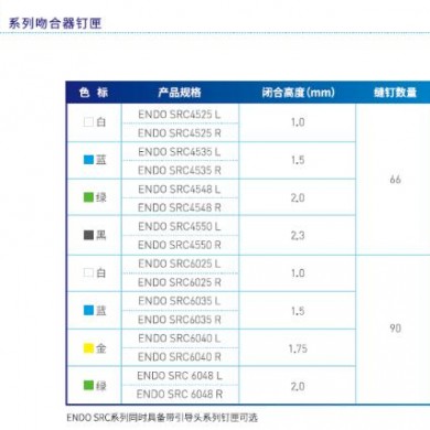 瑞奇腔镜直线型切割吻合器钉匣ENDO SRC6025L_简介