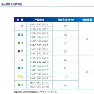 瑞奇腔镜直线型切割吻合器钉匣ENDO SRC6048L_简介