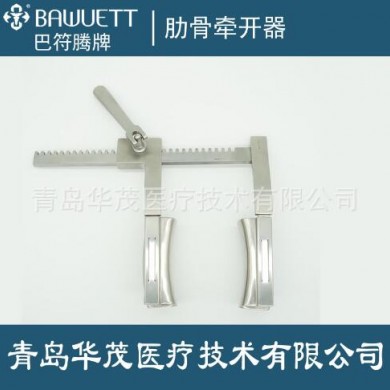 不锈钢开胸器,可拆式弧形叶片肋骨牵开器_简介