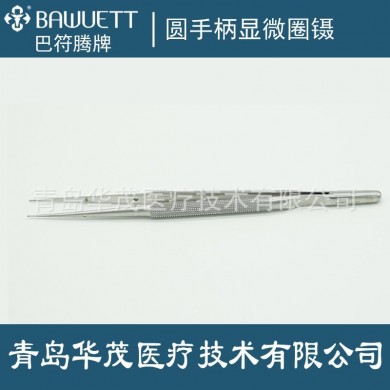 钛合金镶钻石粉显微圈镊 医用镊 手术镊_简介