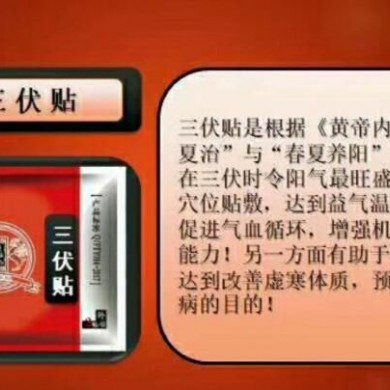 穴位贴敷/治疗贴/三伏贴_简介