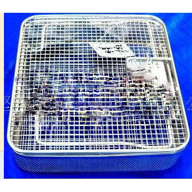 透气式不锈钢器械托盘 不锈钢侧冲孔装载篮_简介