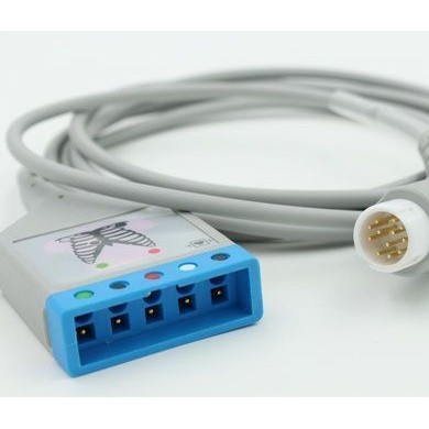 兼容飞利浦12针五导联线/分体/主电缆/心电导联线_简介