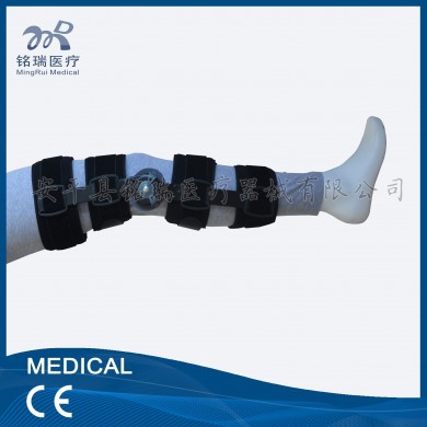 可调膝关节固定支具骨折韧带损伤膝关节矫形器_简介