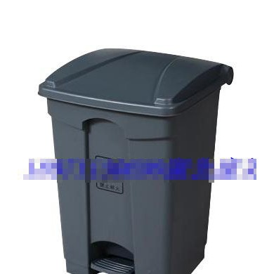 60L灰色脚踏垃圾桶_简介